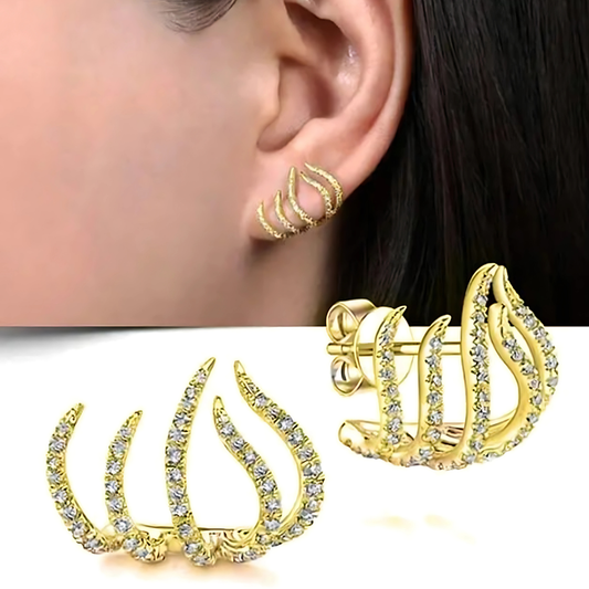 Unique Gold Ear Cuffs Korean Earrings