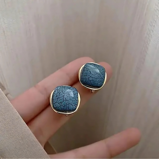 Vintage Style Blue Earrings