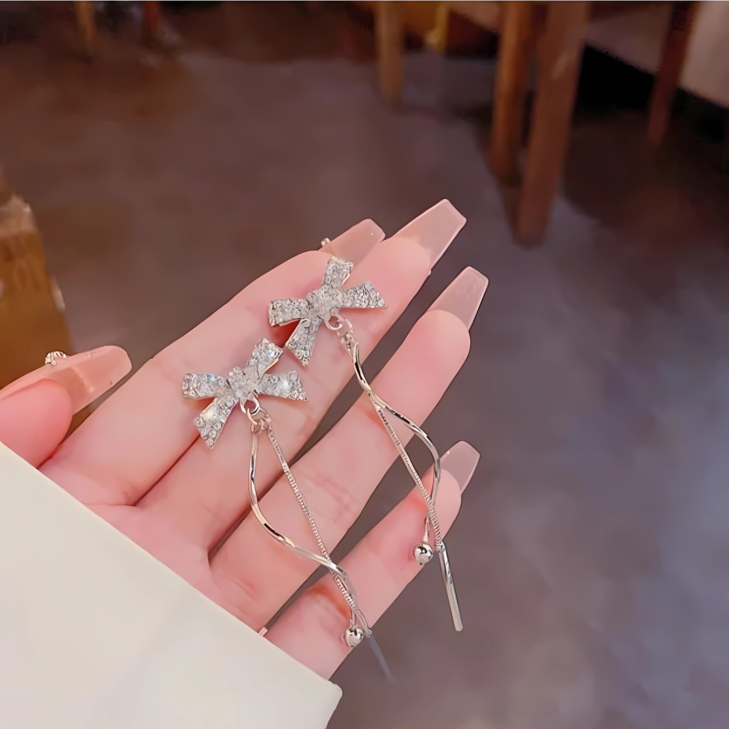 Stylish Bow Dangle Earrings