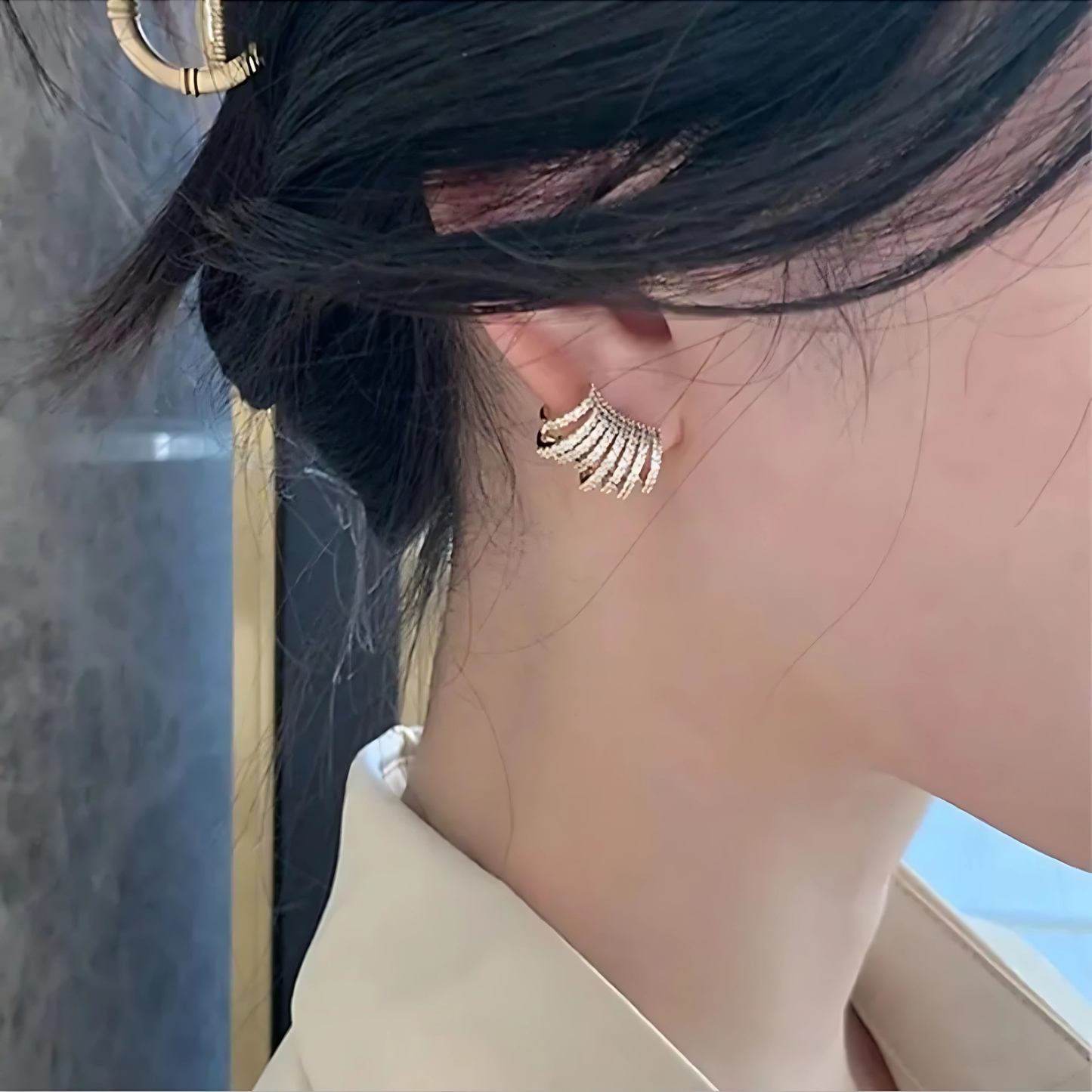 Trendy Gold Ear Climber Jewelry