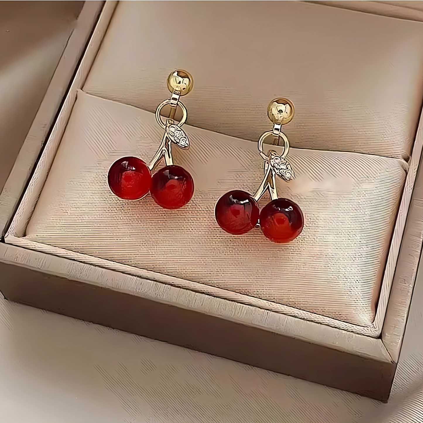 Stylish Cherry Earrings