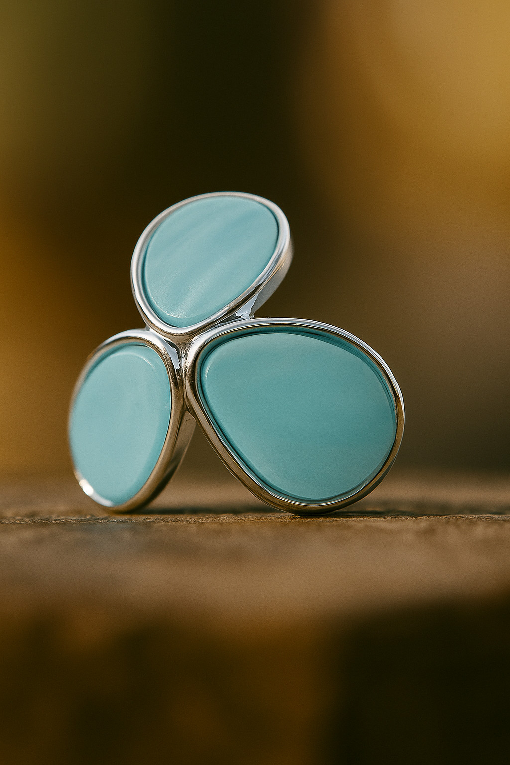 Contemporary blue anti-tarnish earrings with smooth metallic outline – lightweight and stylish jewelry