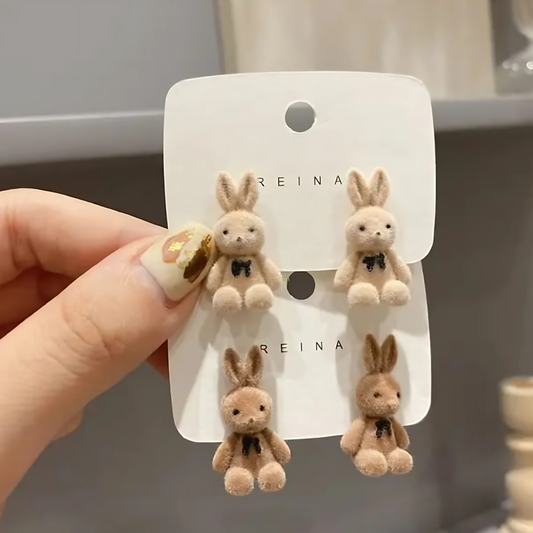 Cute Bunny Stud Earrings