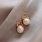 Classic Pearl Hoop Earrings