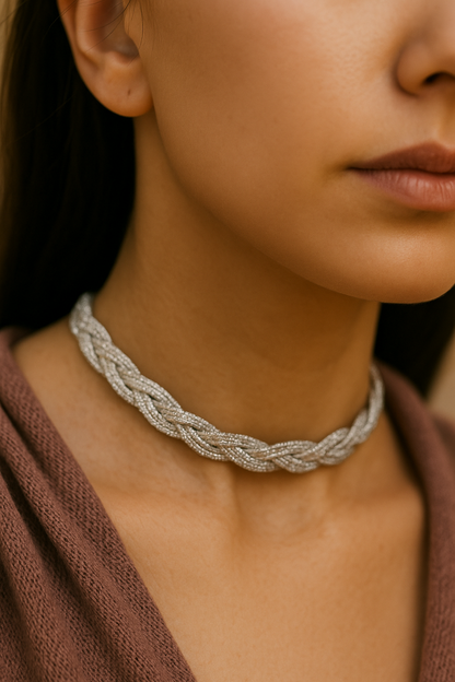 Versatile handcrafted silver beaded neckpiece and waist chain – ethnic cum modern fashion statement