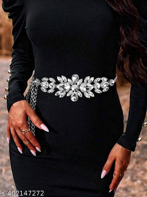 Dazzling Diamond Drip Belly Chain - Handmade Sparkle for Your Waist